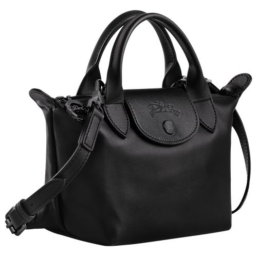 Black - Leather Longchamp Le Pliage Xtra XS Women Handbag | AU7360NW