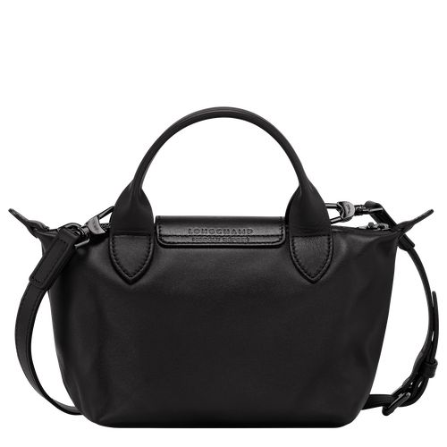 Black - Leather Longchamp Le Pliage Xtra XS Women Handbag | AU7360NW