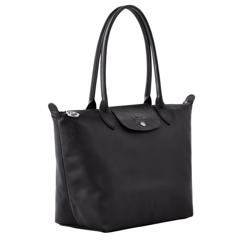 Black - Leather Longchamp Le Pliage Xtra M Tote Women Shoulder Bags | AU7566MQ