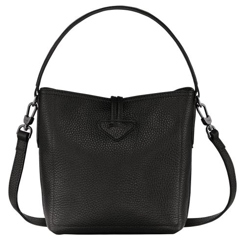 Black - Leather Longchamp Le Roseau Essential XS Bucket Women Mini Bags | AU7136SG