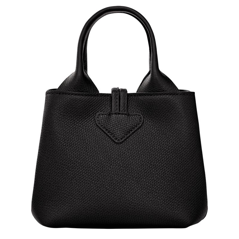 Black - Leather Longchamp Le Roseau XS Handbag Women Mini Bags | AU7082PJ