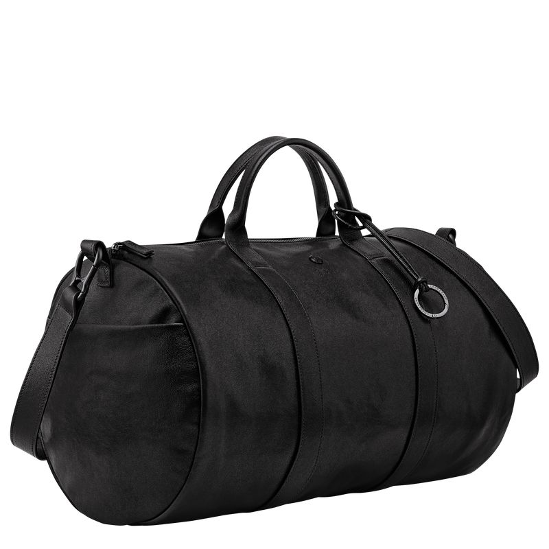 Black - Leather Longchamp Parisis S Duffle bag Women Travel Bags | AU8070PJ