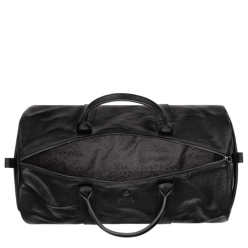 Black - Leather Longchamp Parisis S Duffle bag Women Travel Bags | AU8070PJ