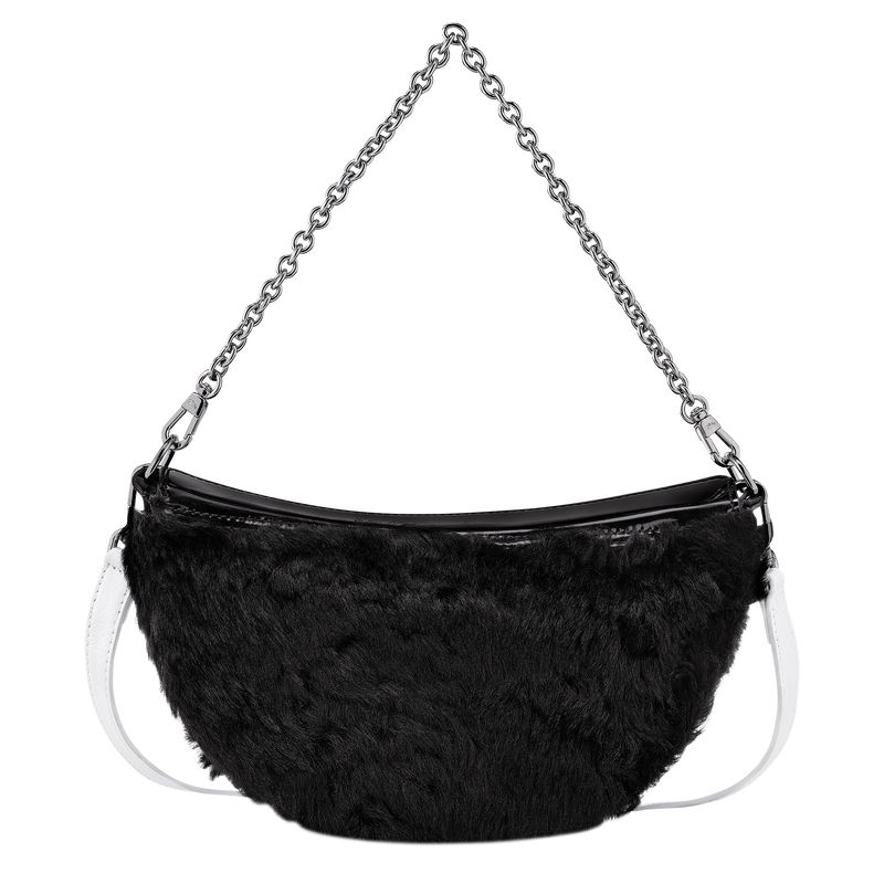 Black - Leather Longchamp Smile S Crossbody Women Shoulder Bags | AU7532OK