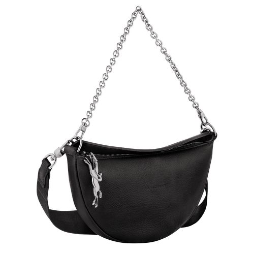 Black - Leather Longchamp Smile S Crossbody Women Shoulder Bags | AU7584OK