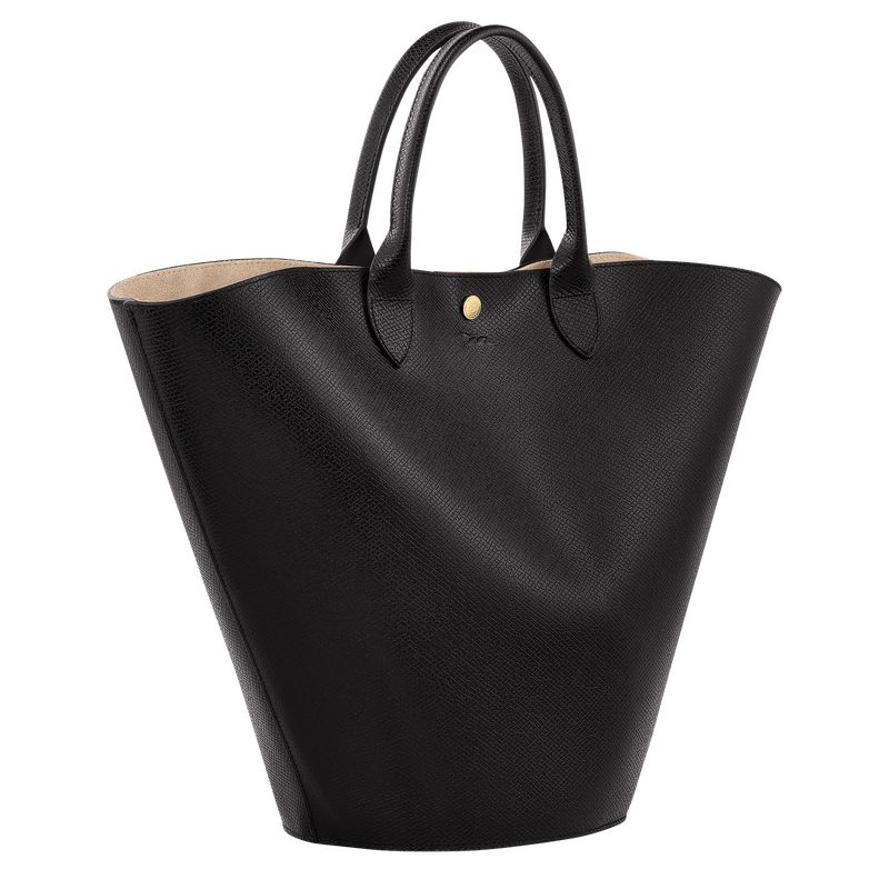 Black - Leather Longchamp Épure XL Tote Women Handbag | AU7263KO