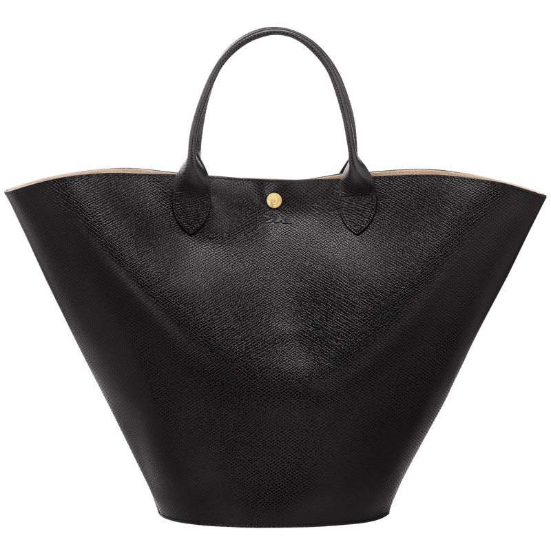 Black - Leather Longchamp Épure XL Tote Women Handbag | AU7263KO