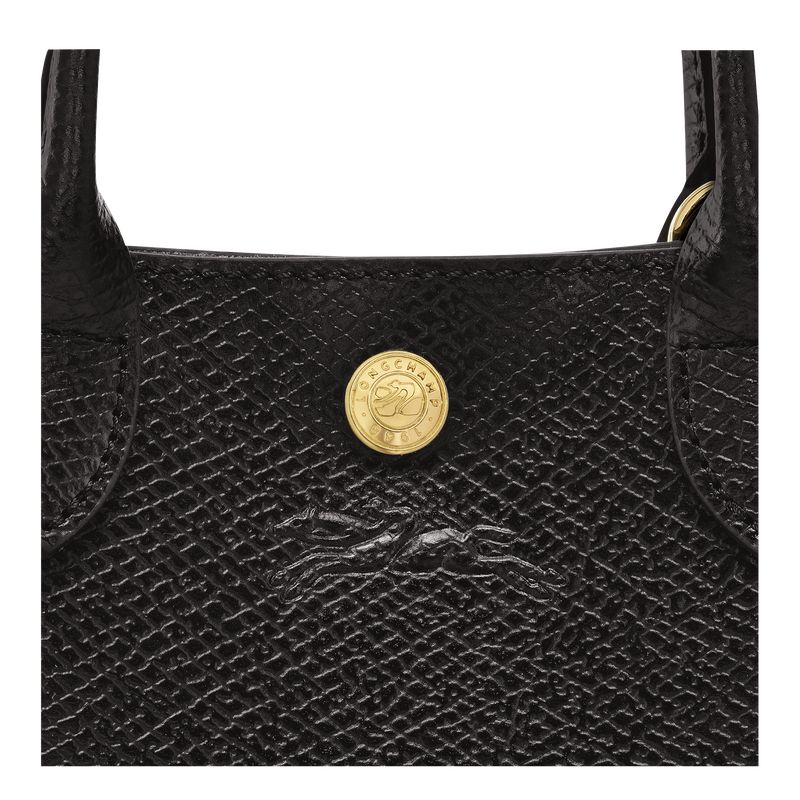 Black - Leather Longchamp Épure XS Tote Women Mini Bags | AU7063PJ