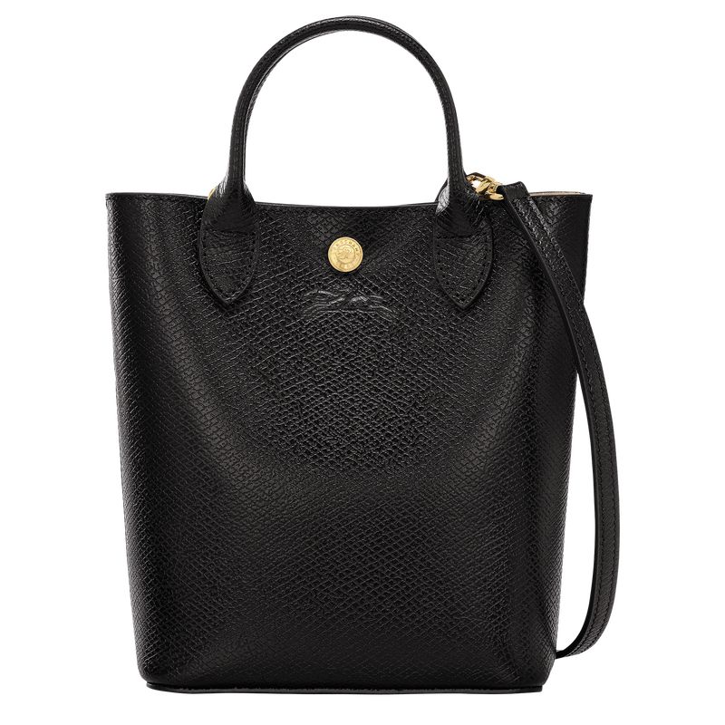 Black - Leather Longchamp Épure XS Tote Women Mini Bags | AU7063PJ