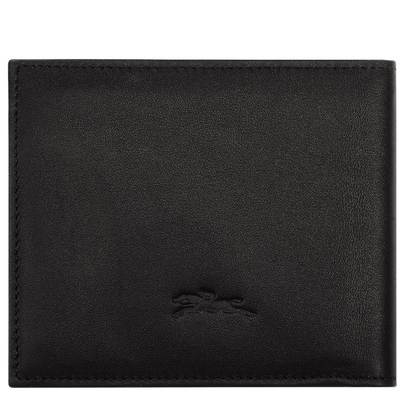 Black - Leather Longchamp sur Seine Men Wallets | AU8991YX