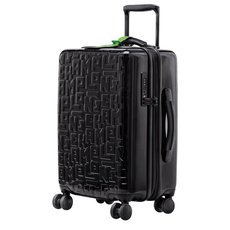 Black - Polycarbonate Longchamp LGP Travel M Women Suitcases | AU8150GS