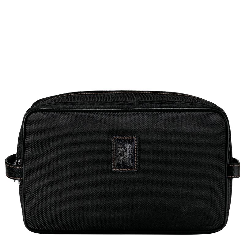 Black - Recycled canvas Longchamp Boxford Women Toiletry Bags | AU8196XY