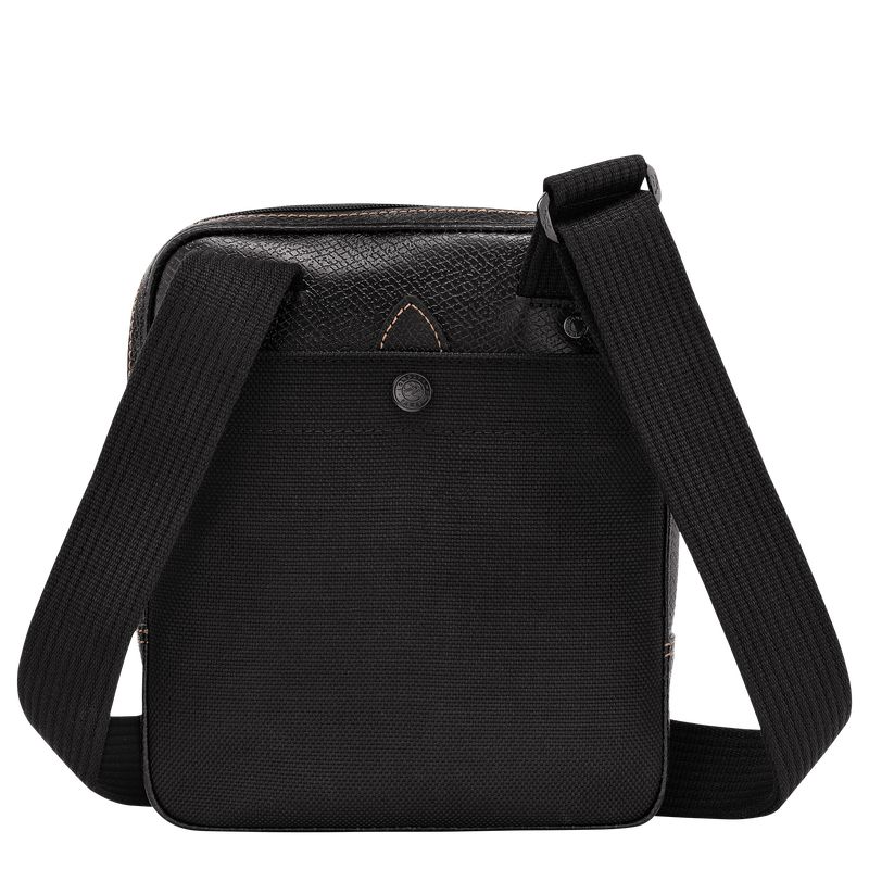 Black - Recycled canvas Longchamp Boxford XS Men Crossbody Bags | AU8807LI