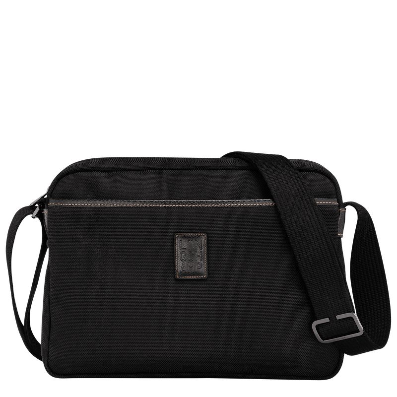 Black - Recycled canvas Longchamp Boxford M Camera Men Crossbody Bags | AU8811VR