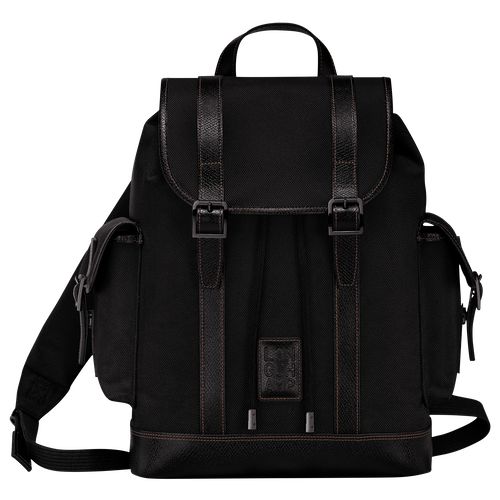 Black - Recycled canvas Longchamp Boxford Men Backpacks | AU8858KO