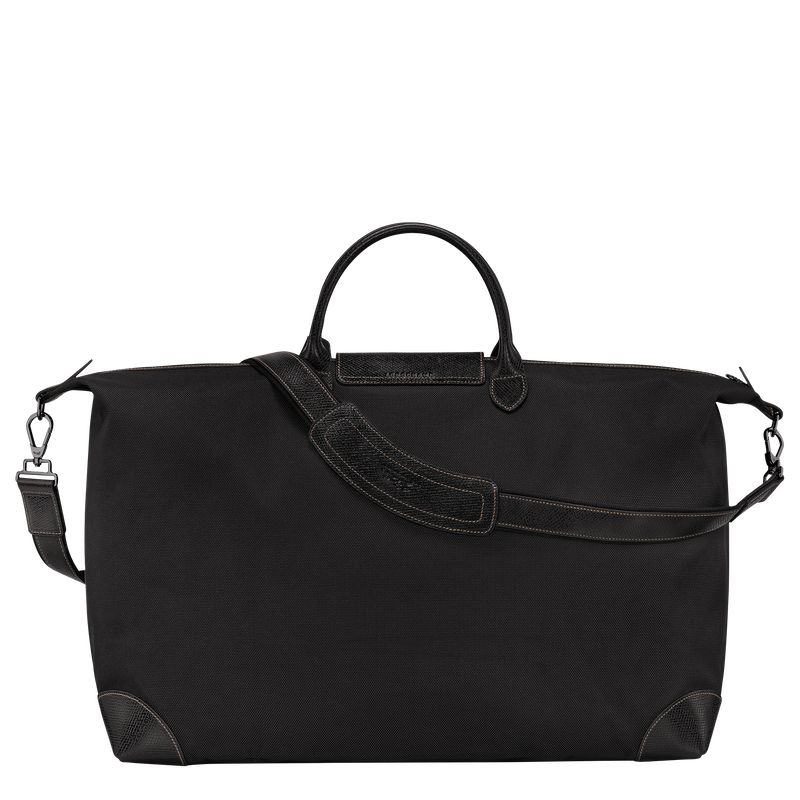 Black - Recycled canvas Longchamp Boxford M Men Travel Bags | AU9169JP