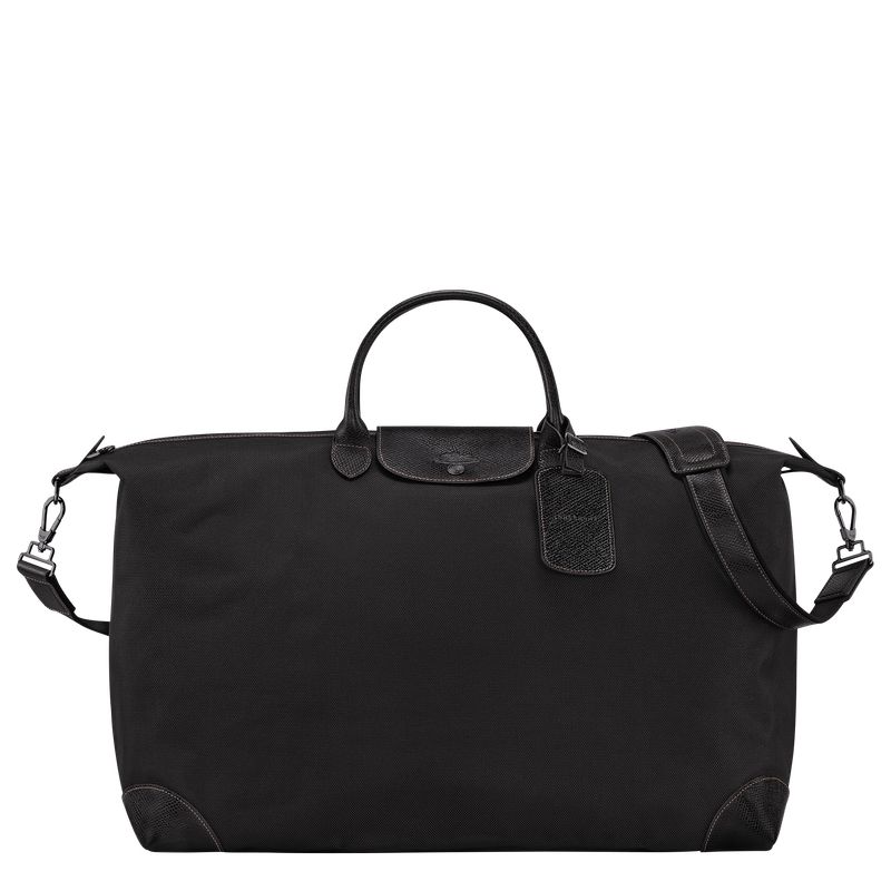 Black - Recycled canvas Longchamp Boxford M Men Travel Bags | AU9169JP