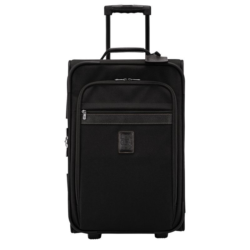 Black - Recycled canvas Longchamp Boxford M Men Suitcases | AU9235CT