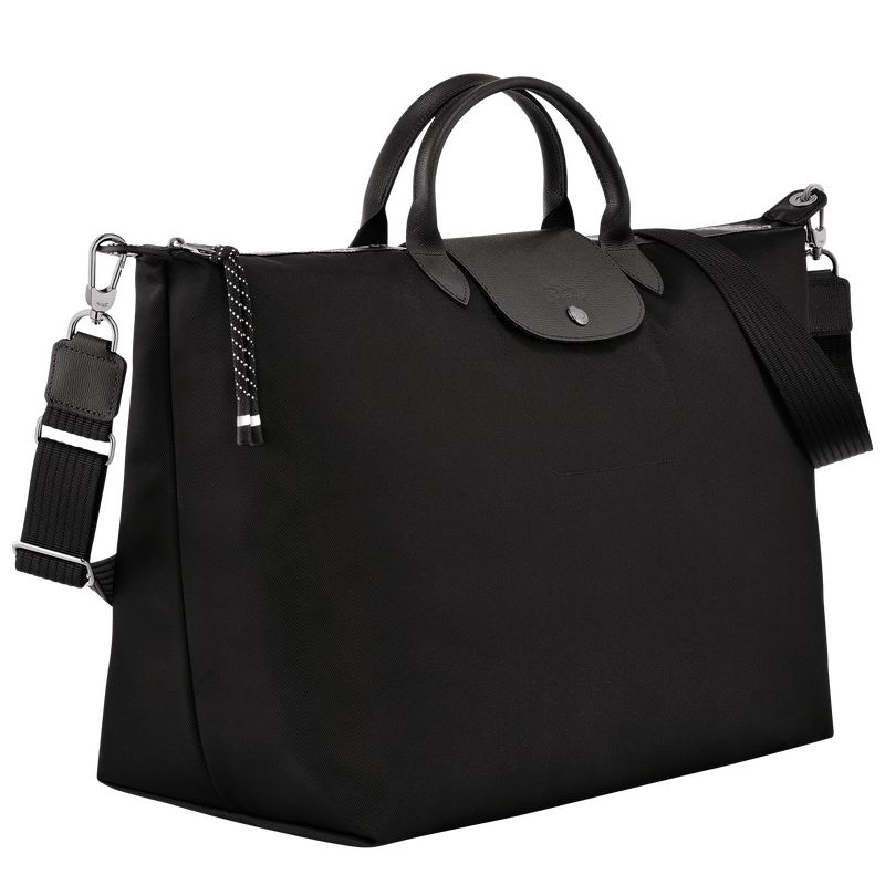 Black - Recycled canvas Longchamp Le Pliage Energy S Women Travel Bags | AU8073DF