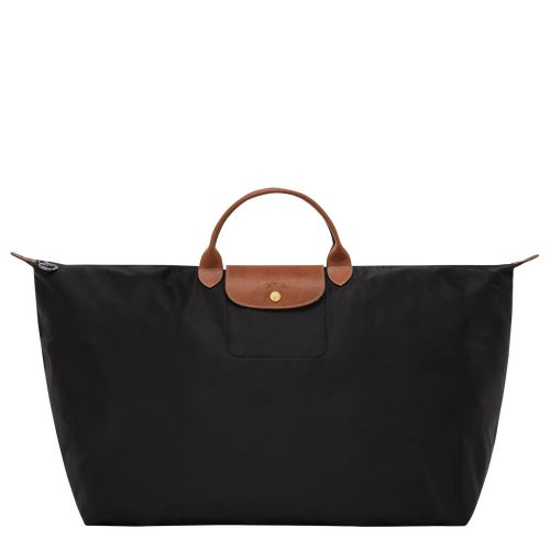 Black - Recycled canvas Longchamp Le Pliage Original M Women Travel Bags | AU8107YX