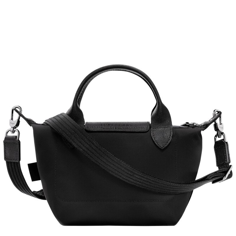 Black - Recycled canvas Longchamp Le Pliage Energy XS Women Handbag | AU7185OK