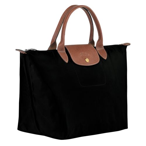 Black - Recycled canvas Longchamp Le Pliage Original M Women Handbag | AU7334WN