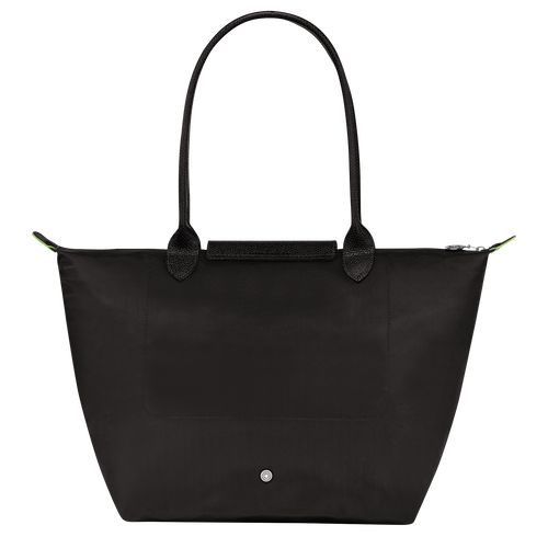 Black - Recycled canvas Longchamp Le Pliage Green L Tote Women Shoulder Bags | AU7588TC