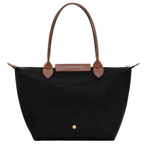 Black - Recycled canvas Longchamp Le Pliage Original M Tote Women Shoulder Bags | AU7607GS