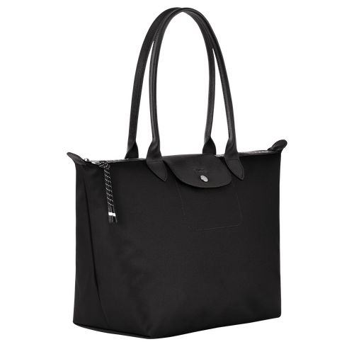 Black - Recycled canvas Longchamp Le Pliage Energy L Tote Women Shoulder Bags | AU7615VR