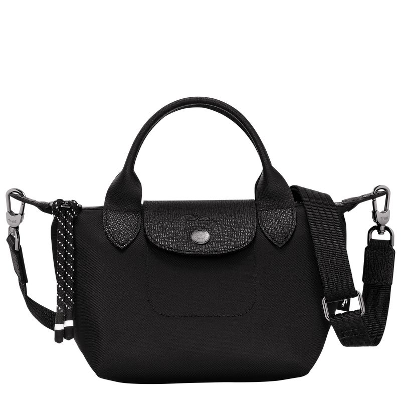 Black - Recycled canvas Longchamp Le Pliage Energy XS Handbag Women Mini Bags | AU7087GS