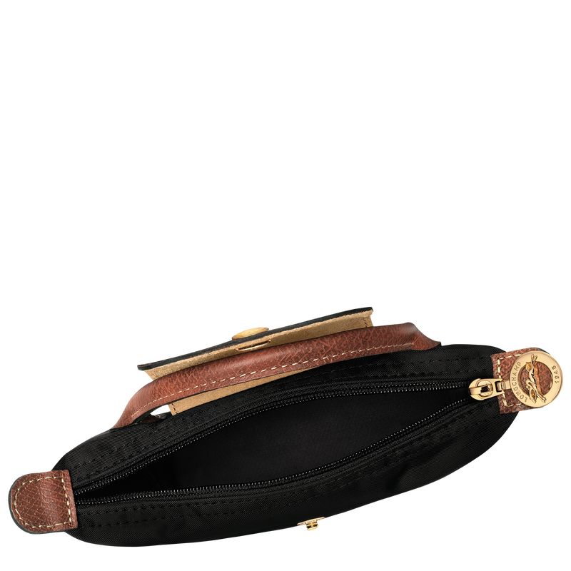 Black - Recycled canvas Longchamp Le Pliage Original with handle Women Pouches | AU7950UZ