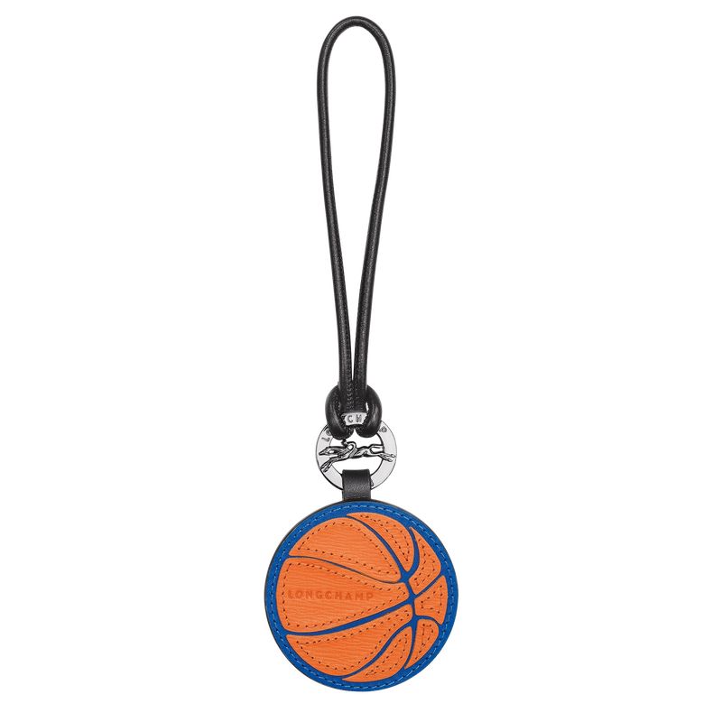 Blue/Orange - Leather Longchamp Long-Dribble Men Key Rings | AU9383VR