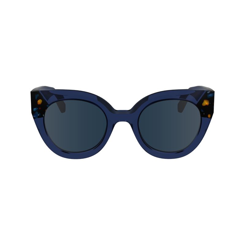 Blue Havana - Acetate Longchamp Women Sunglasses | AU8465SG