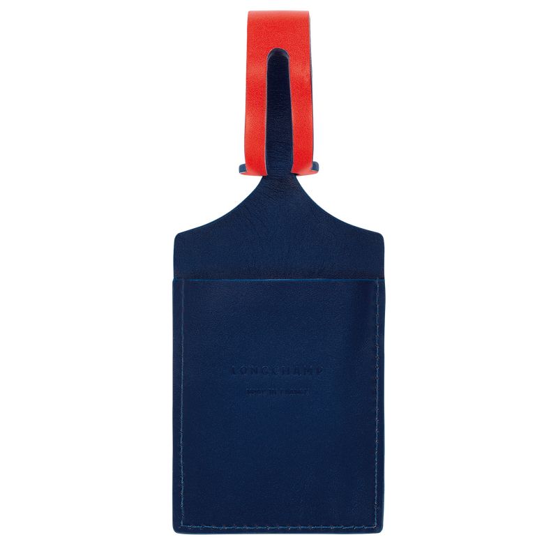 Blue - Leather Longchamp LGP Travel Luggage tag Men Accessories | AU9264IL