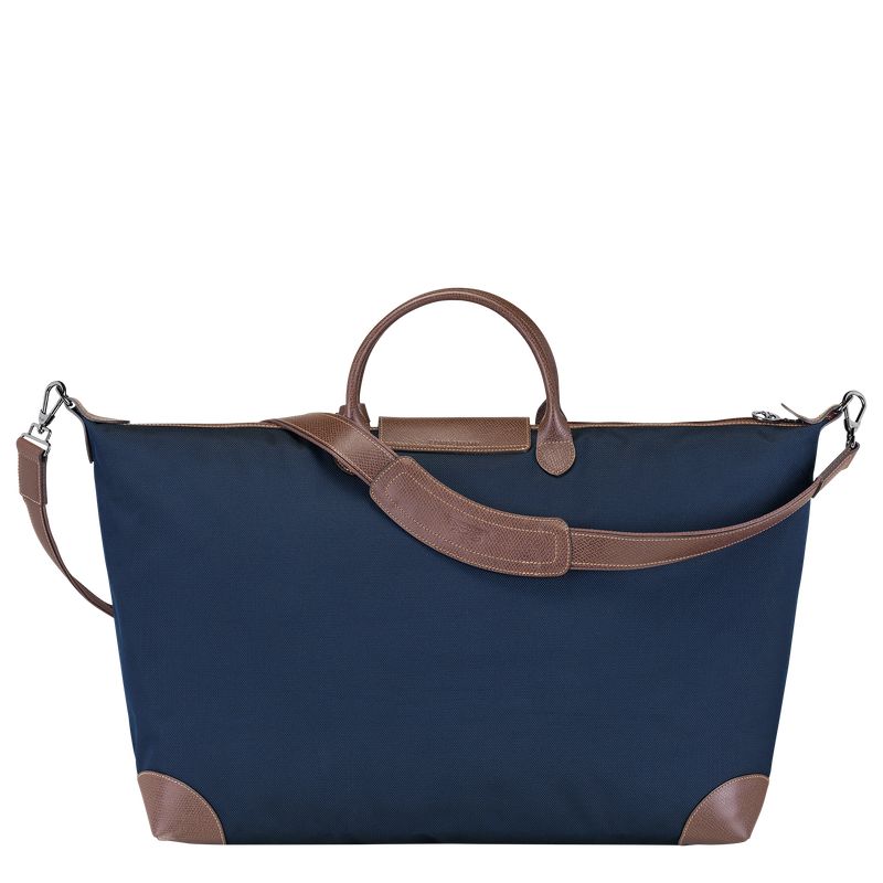 Blue - Recycled canvas Longchamp Boxford M Women Travel Bags | AU8079LI