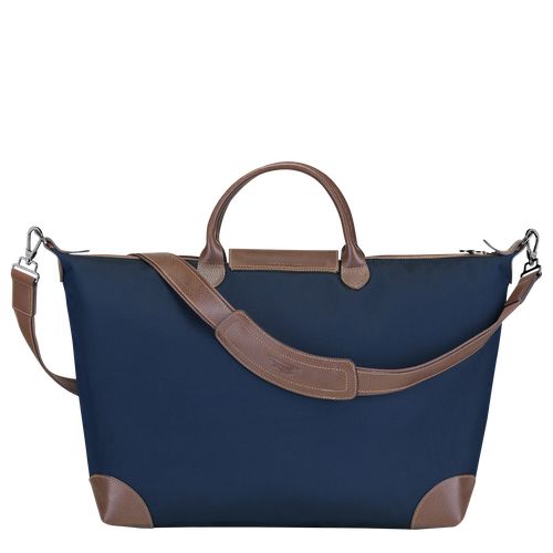 Blue - Recycled canvas Longchamp Boxford S Women Travel Bags | AU8098GS