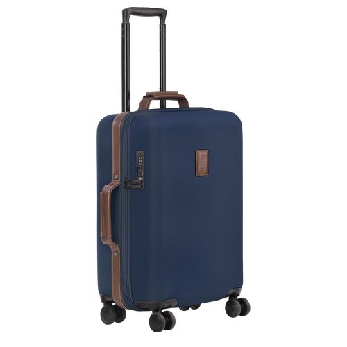 Blue - Recycled canvas Longchamp Boxford S Women Suitcases | AU8155PJ