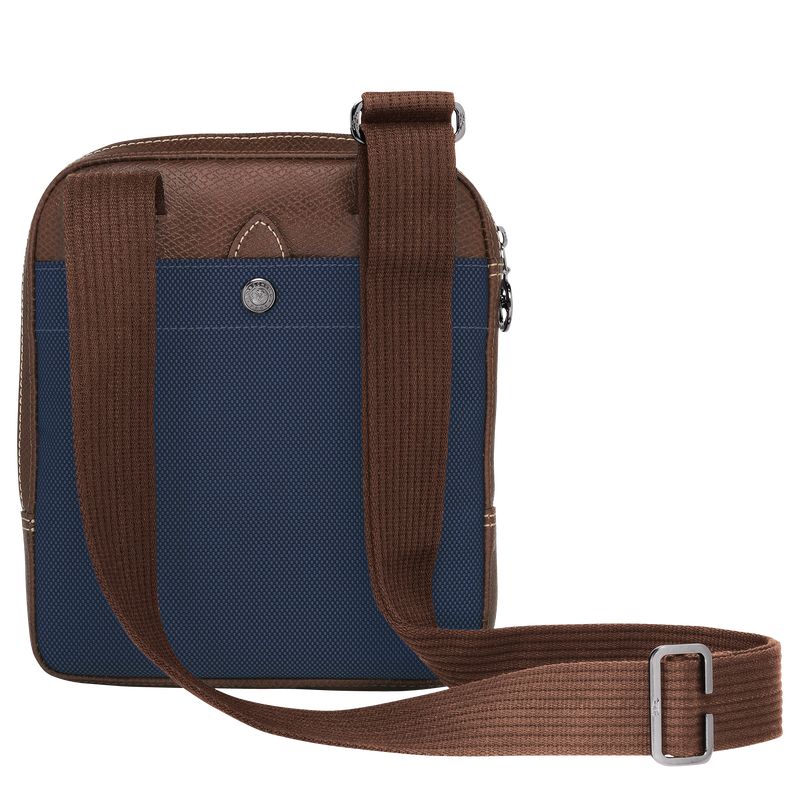 Blue - Recycled canvas Longchamp Boxford XS Men Crossbody Bags | AU8806KO