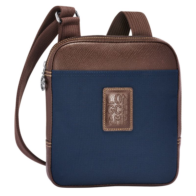 Blue - Recycled canvas Longchamp Boxford XS Men Crossbody Bags | AU8806KO