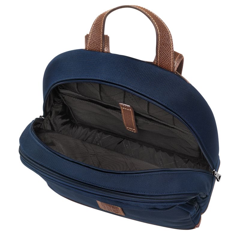 Blue - Recycled canvas Longchamp Boxford Men Backpacks | AU8851AH