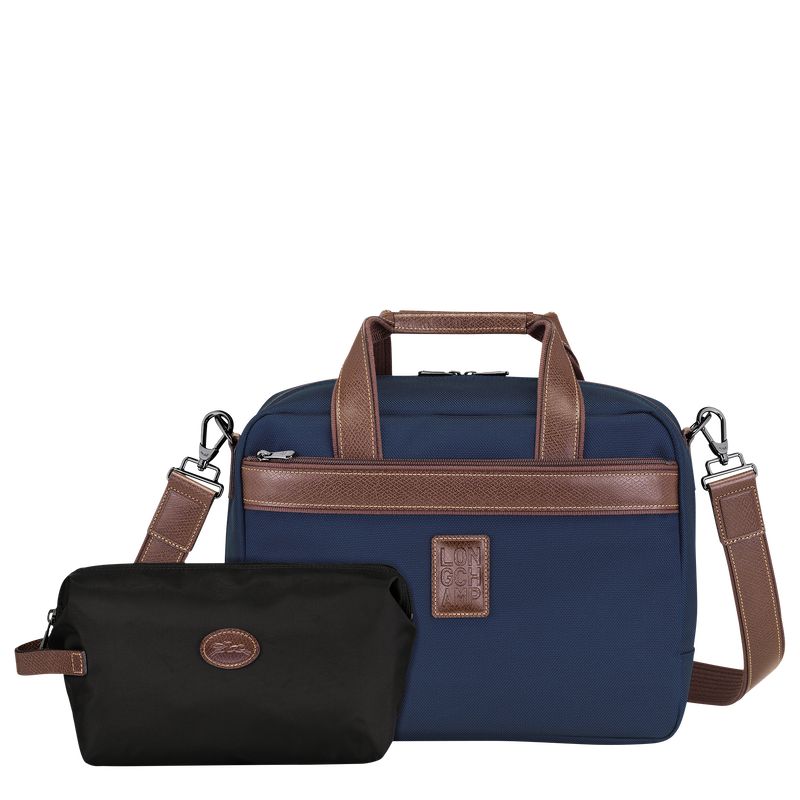 Blue - Recycled canvas Longchamp Boxford S Men Travel Bags | AU9164SG