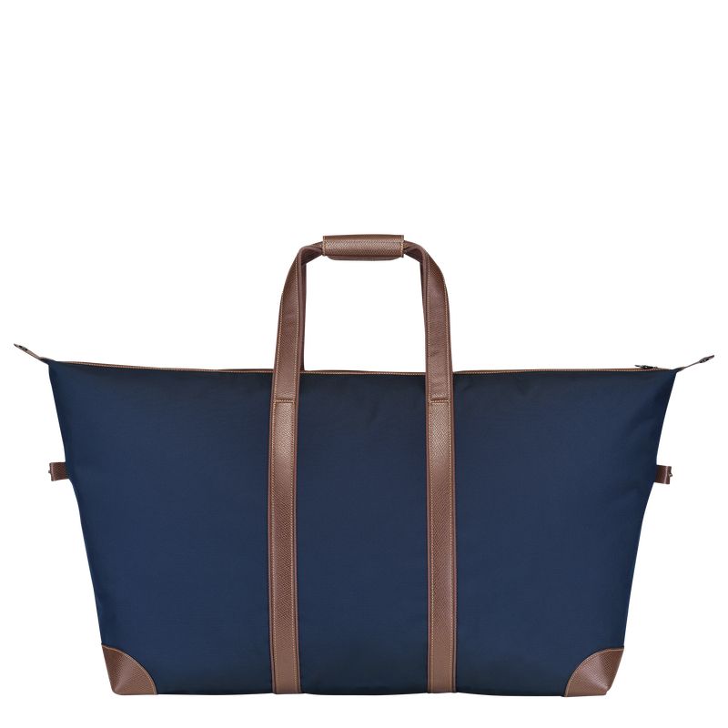 Blue - Recycled canvas Longchamp Boxford L Men Travel Bags | AU9170KO