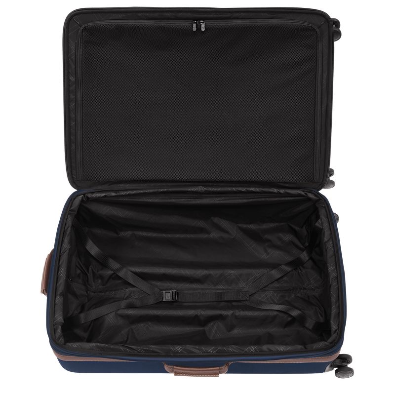 Blue - Recycled canvas Longchamp Boxford XL Men Suitcases | AU9230MQ