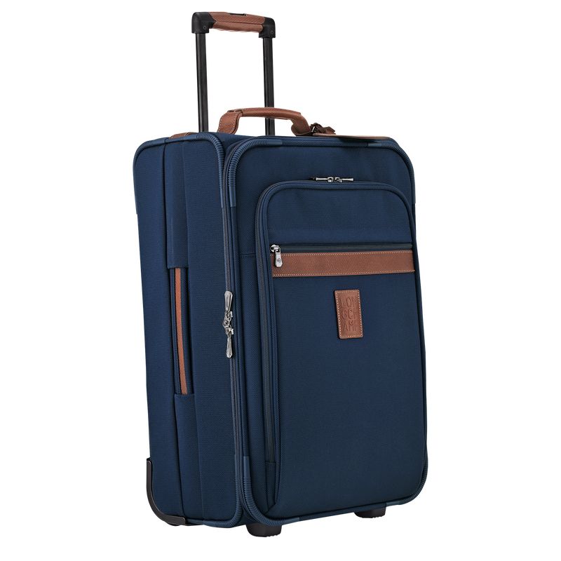 Blue - Recycled canvas Longchamp Boxford M Men Suitcases | AU9233BE