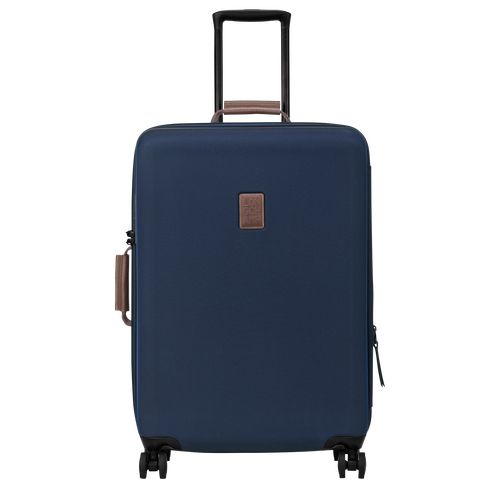 Blue - Recycled canvas Longchamp Boxford L Men Suitcases | AU9246AH