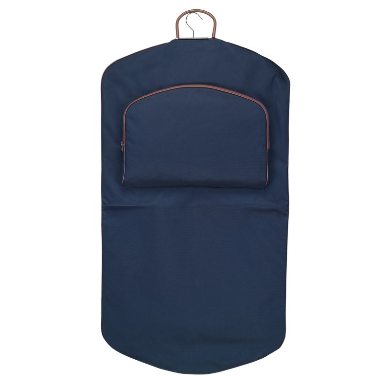 Blue - Recycled canvas Longchamp Boxford Garment cover Men Accessories | AU9267AH