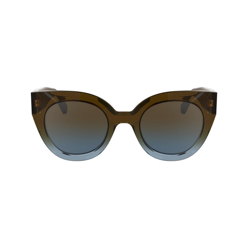 Brown/Azure - Acetate Longchamp Women Sunglasses | AU8510LI