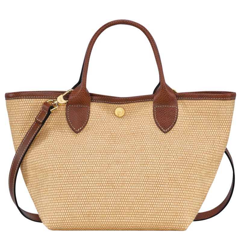 Brown - Canvas Longchamp Le Panier Pliage S Basket Women Handbag | AU7155CT