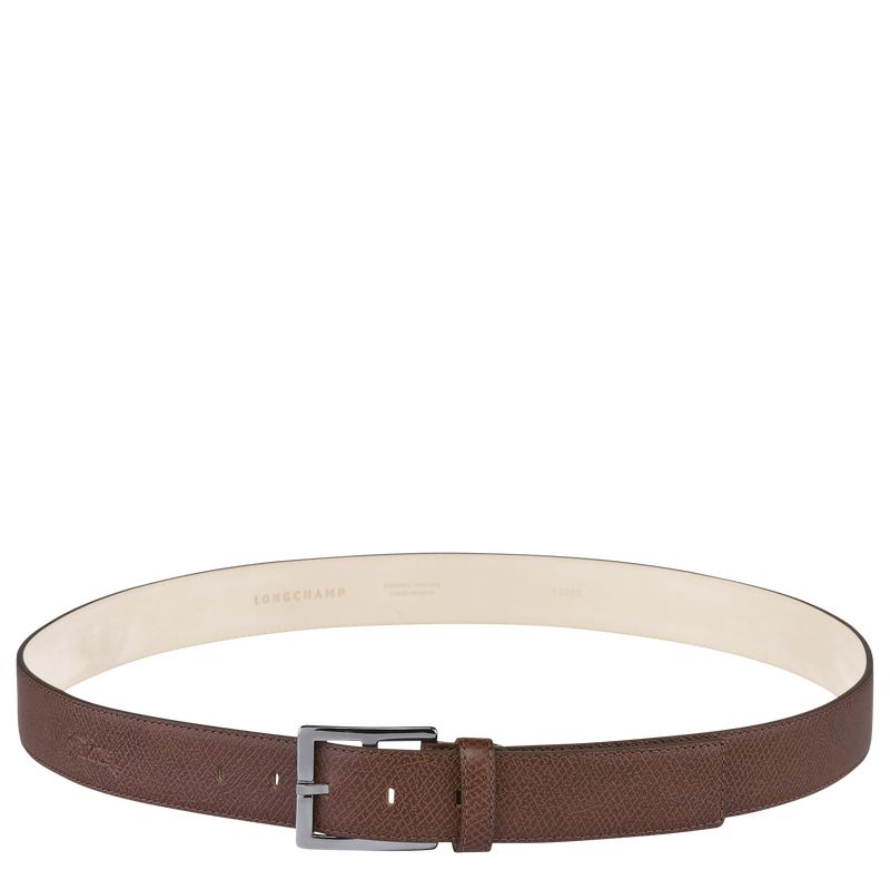 Brown - Leather Longchamp Le Pliage Men Belts | AU9329XY