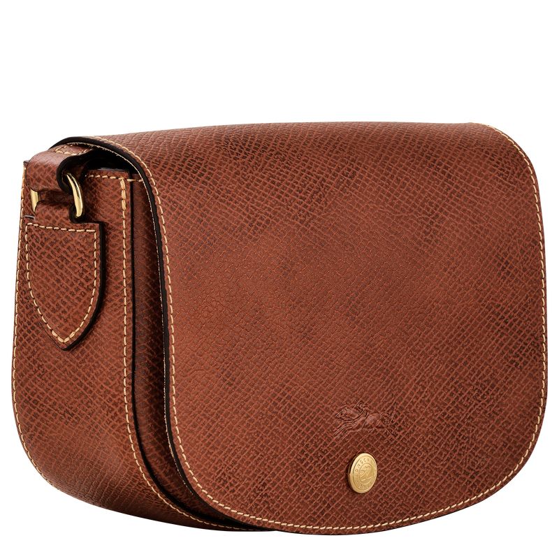 Brown - Leather Longchamp Épure S Women Crossbody Bags | AU7423FD